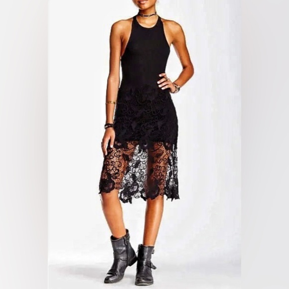 NWOT Free People Nora Lace Tank Dress